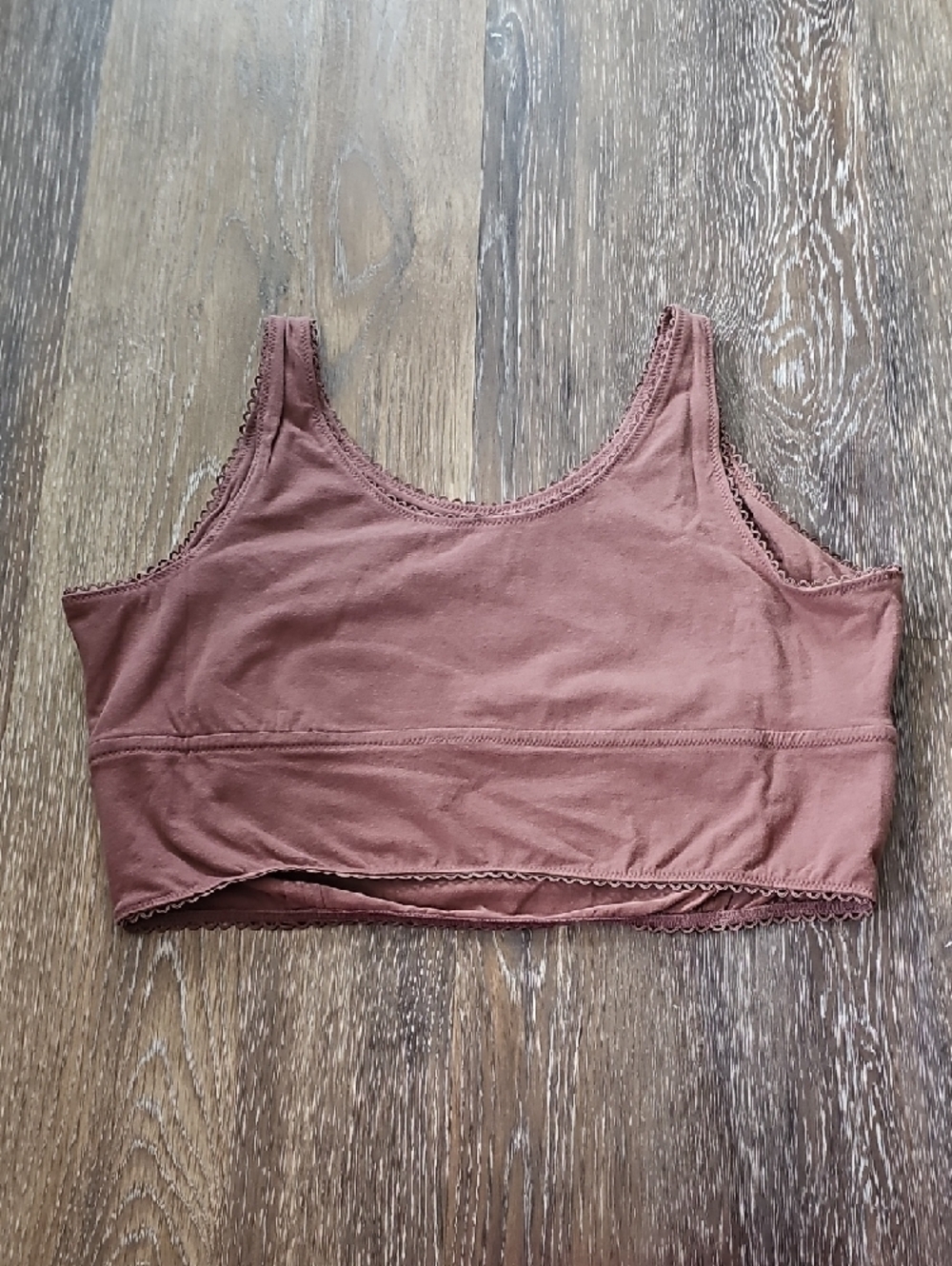 torrid Dusty Mauve Wireless Cotton Bralette - Picture 4 of 5